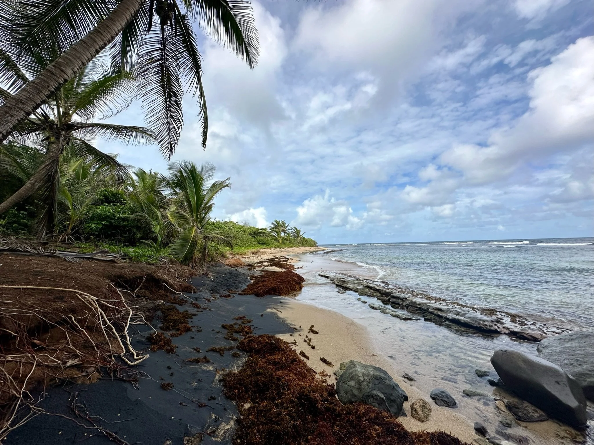 One of the many stunning beaches on the island