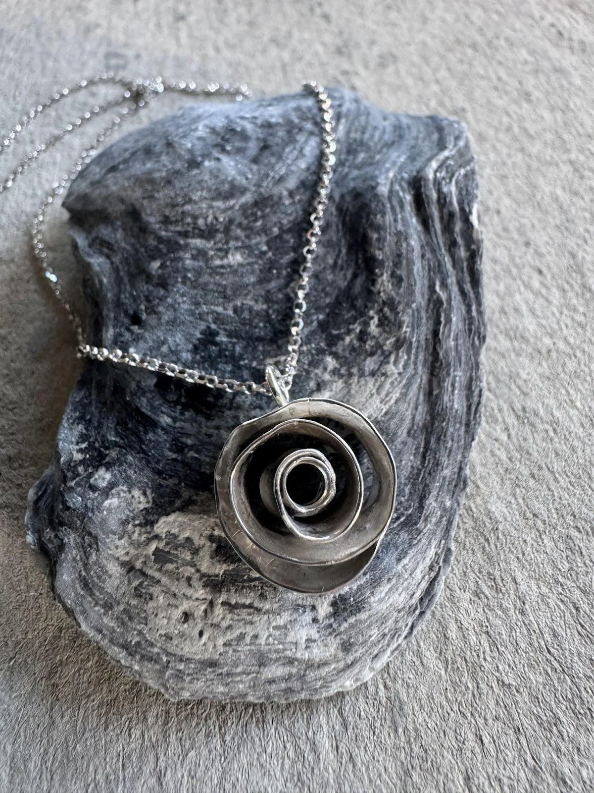 Twisted Silver Rose by Robin Morgan