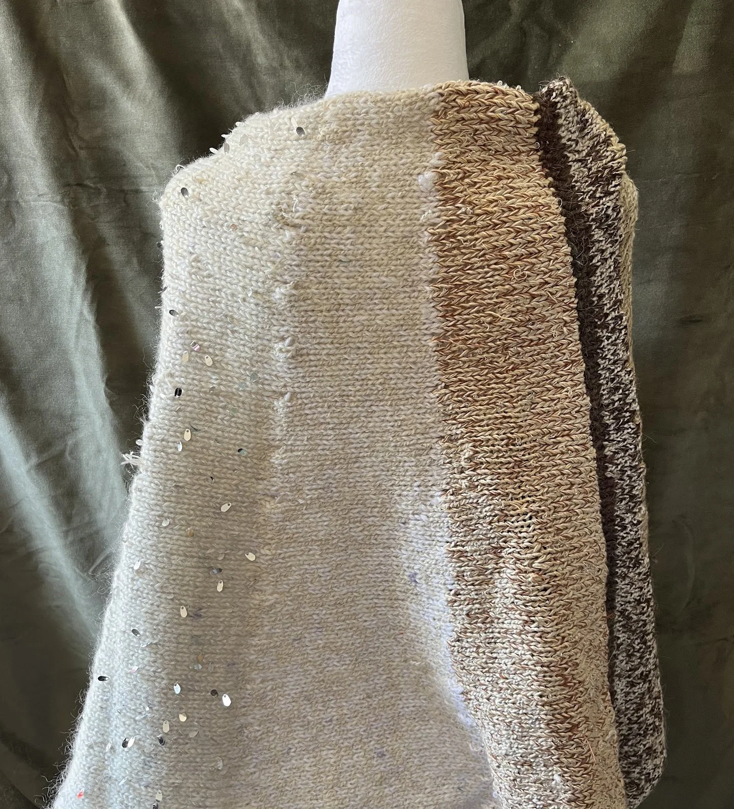 Cream and Brown Cape	by Kathy Flament