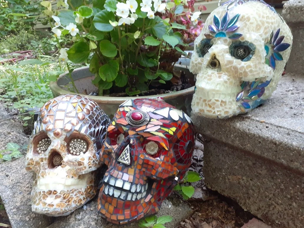 Mosaic Skulls by Pam Watroba