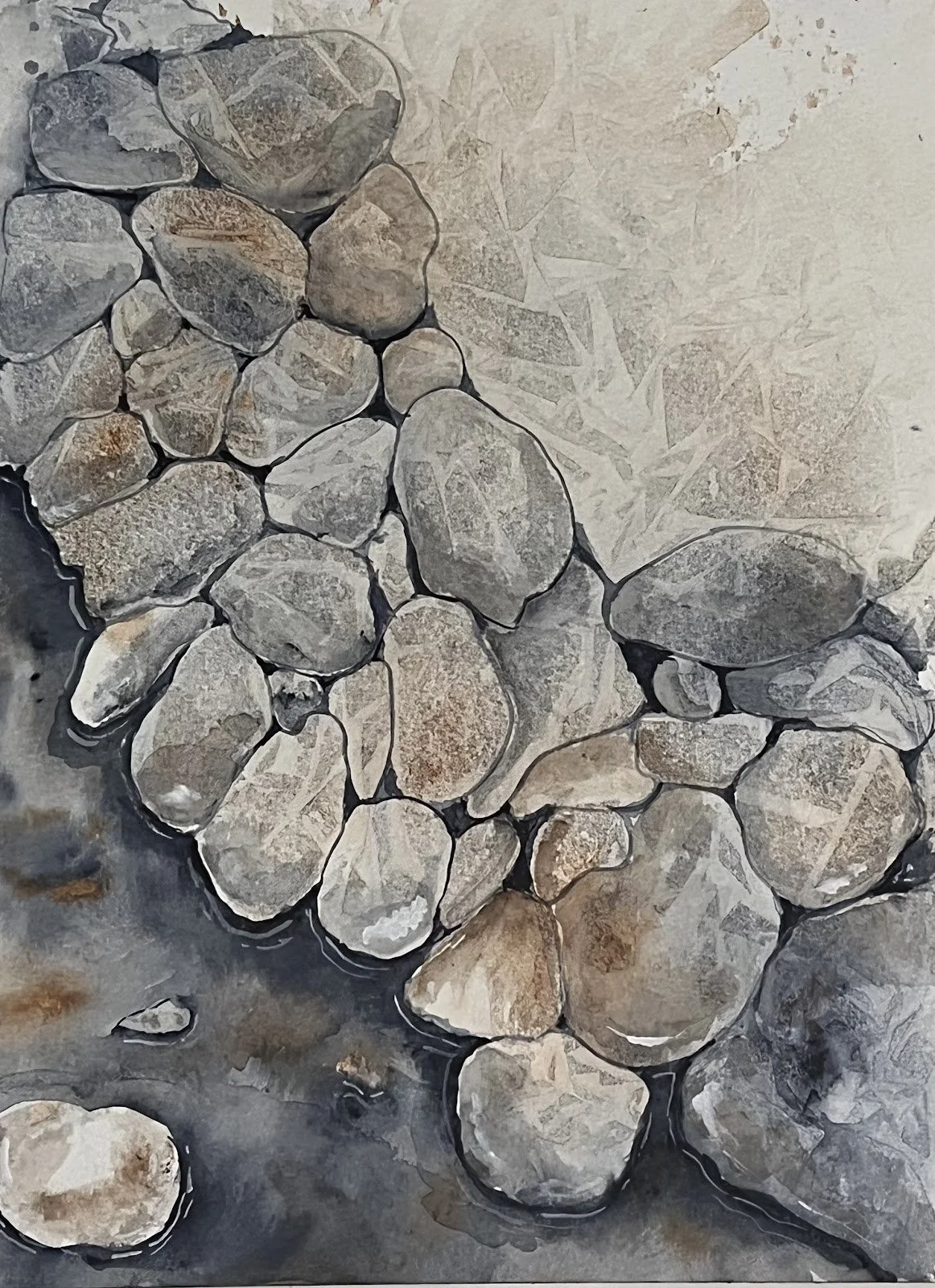 Pebble Stream by Kim Dixon