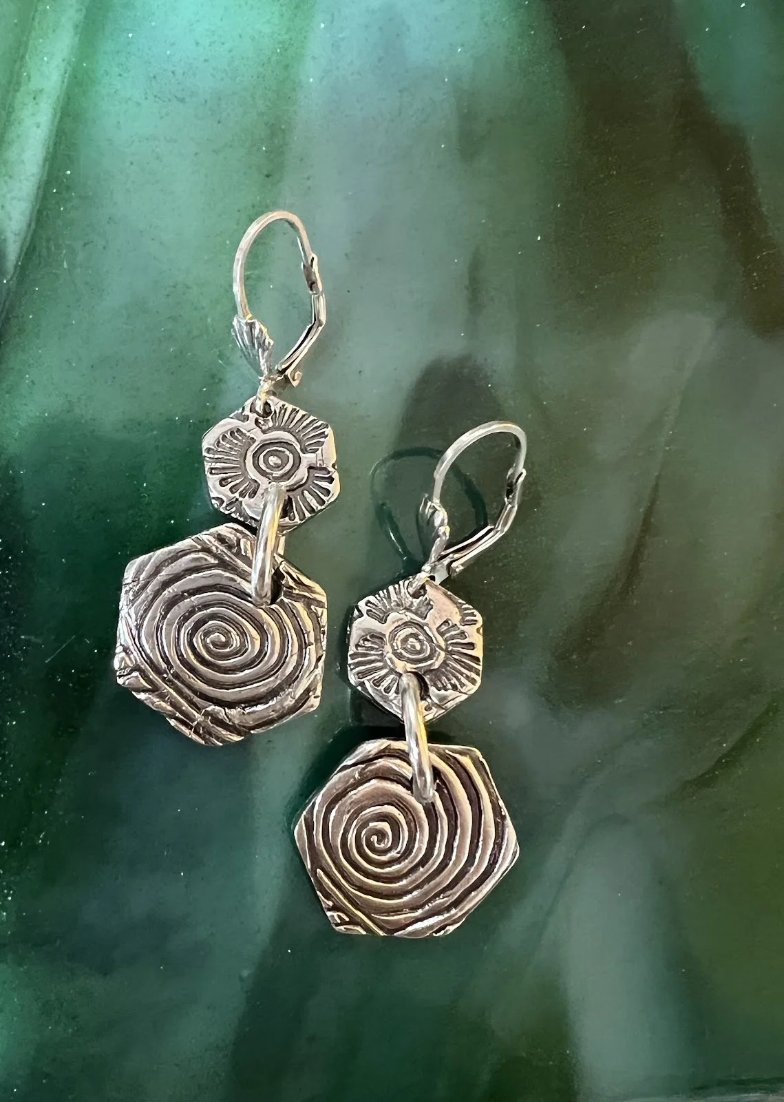 Earrings by Barbara Trower