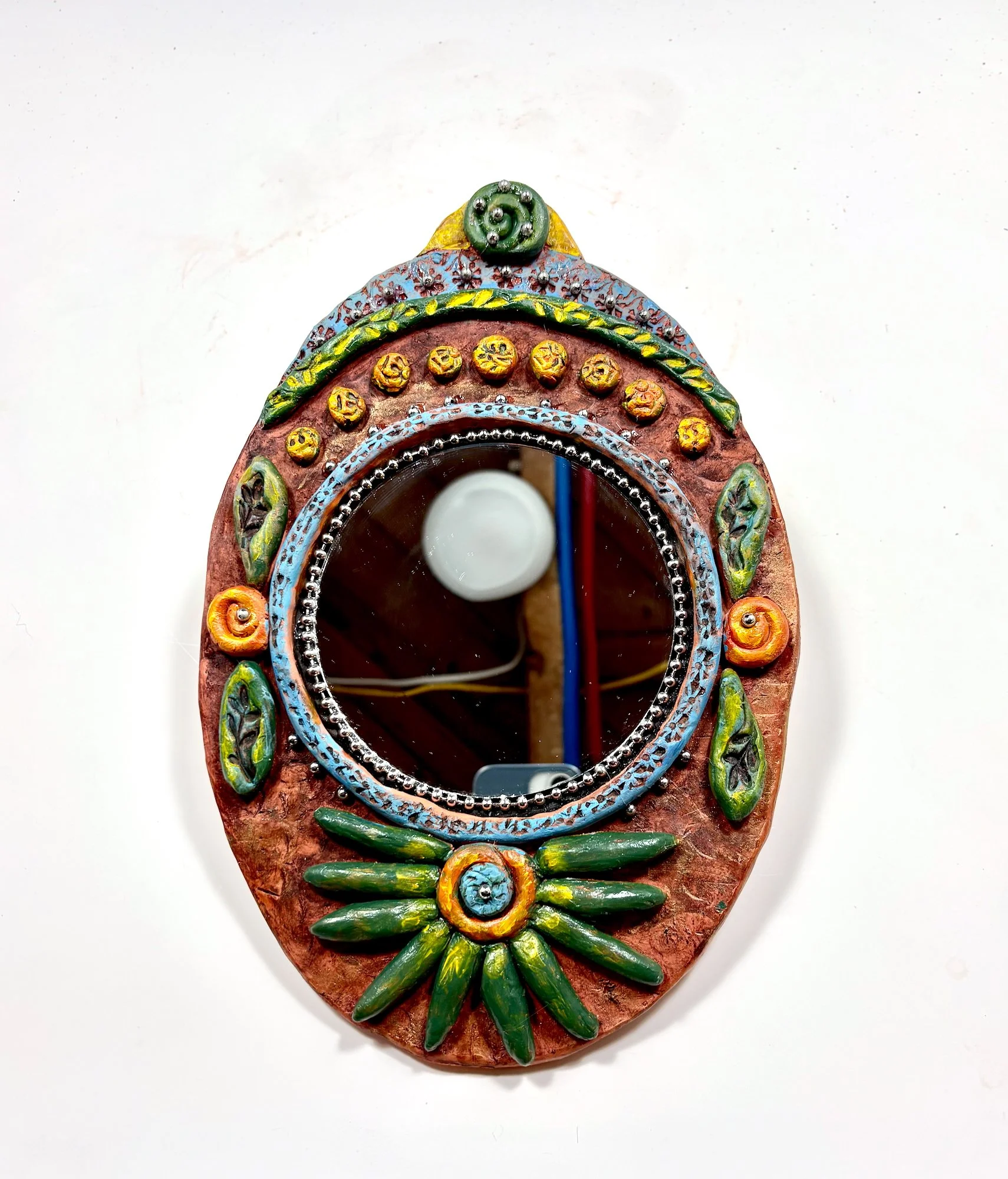 Oval Mirror by Theresa Knight McFadden
