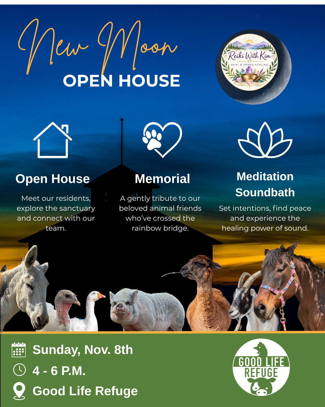 New Moon Open House: A Time to Reflect, Honor & Connect