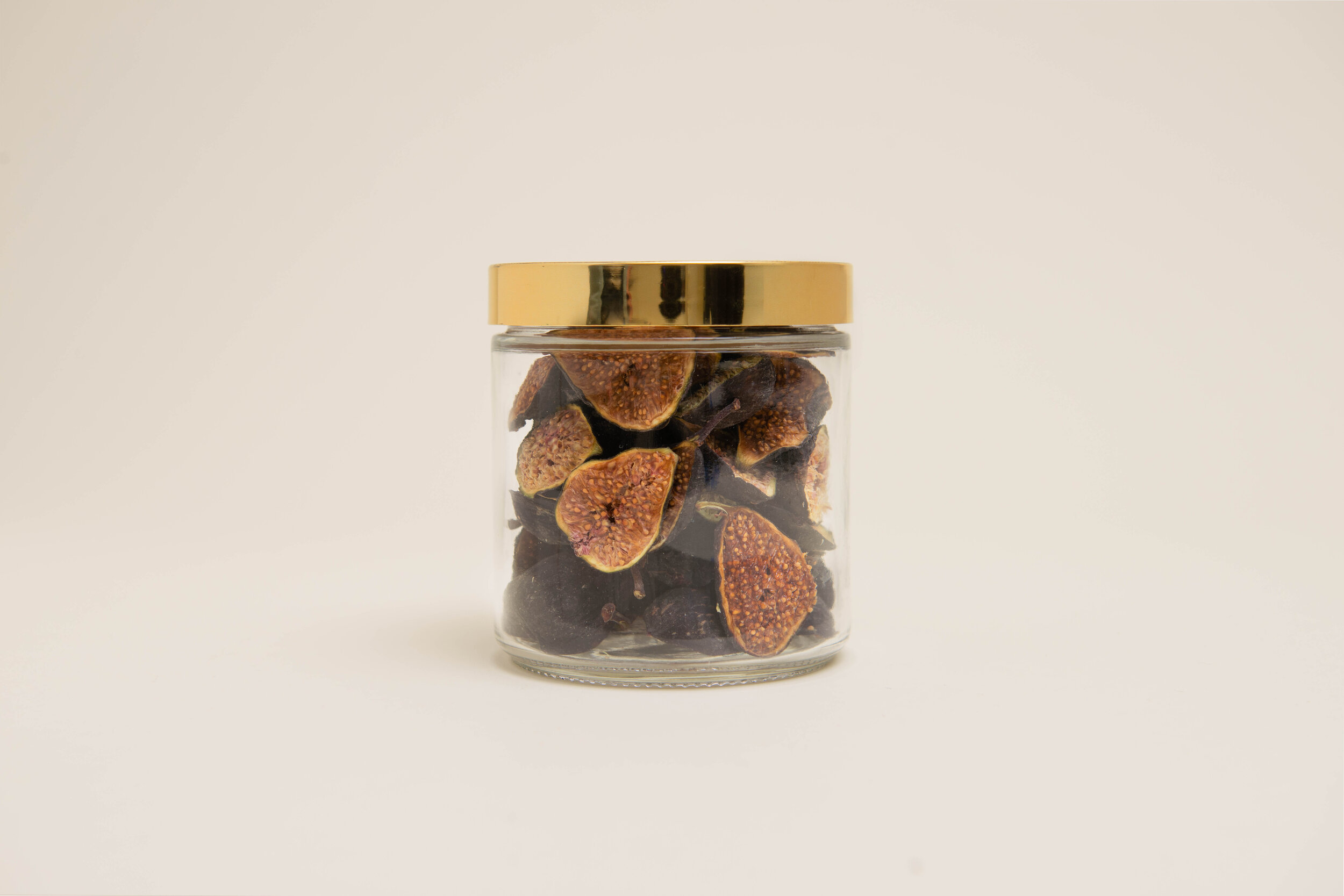 Jar of dried fig garnishes for cocktails | DEHY Garnish