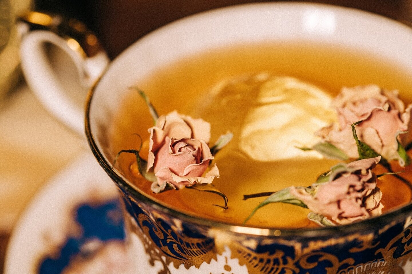 Spring is here! This clarified milk punch pairs so well with our fragrant dried roses.