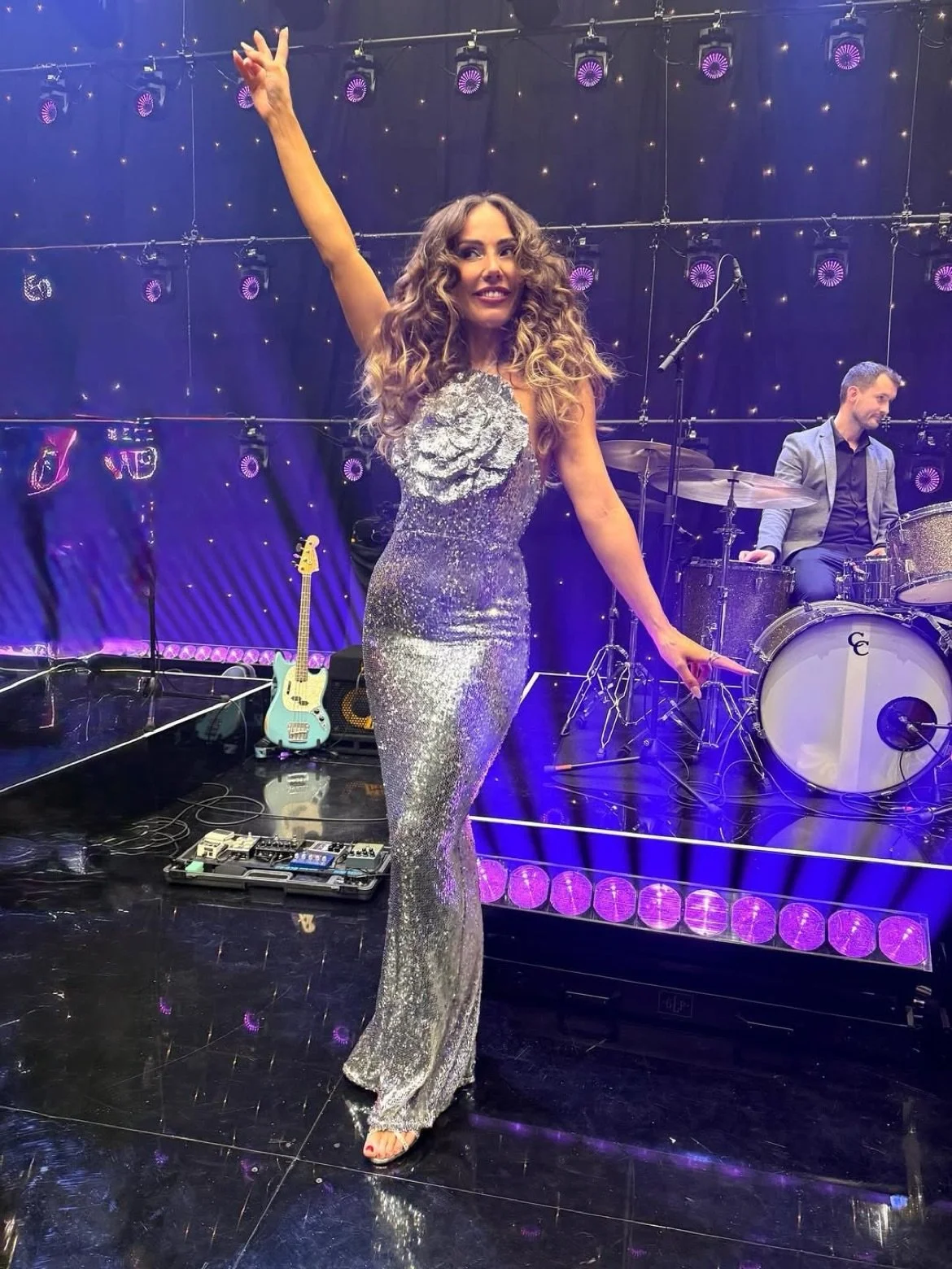 disco queen @georgia.cecile for the bbc hogmanay show, aired on bbc one and @bbcscotland from 11.30pm tonight 🪩🪩🪩

thank you @4elementlondon and @florrielondonofficial 🤍

hair and makeup by the fab @ruthh_makeup