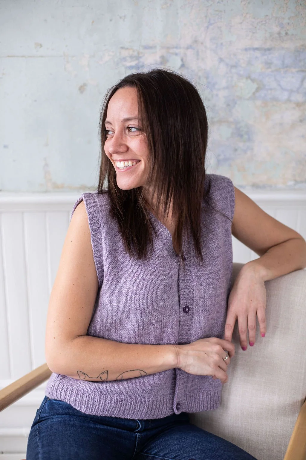 Flora Vest Knitting Pattern