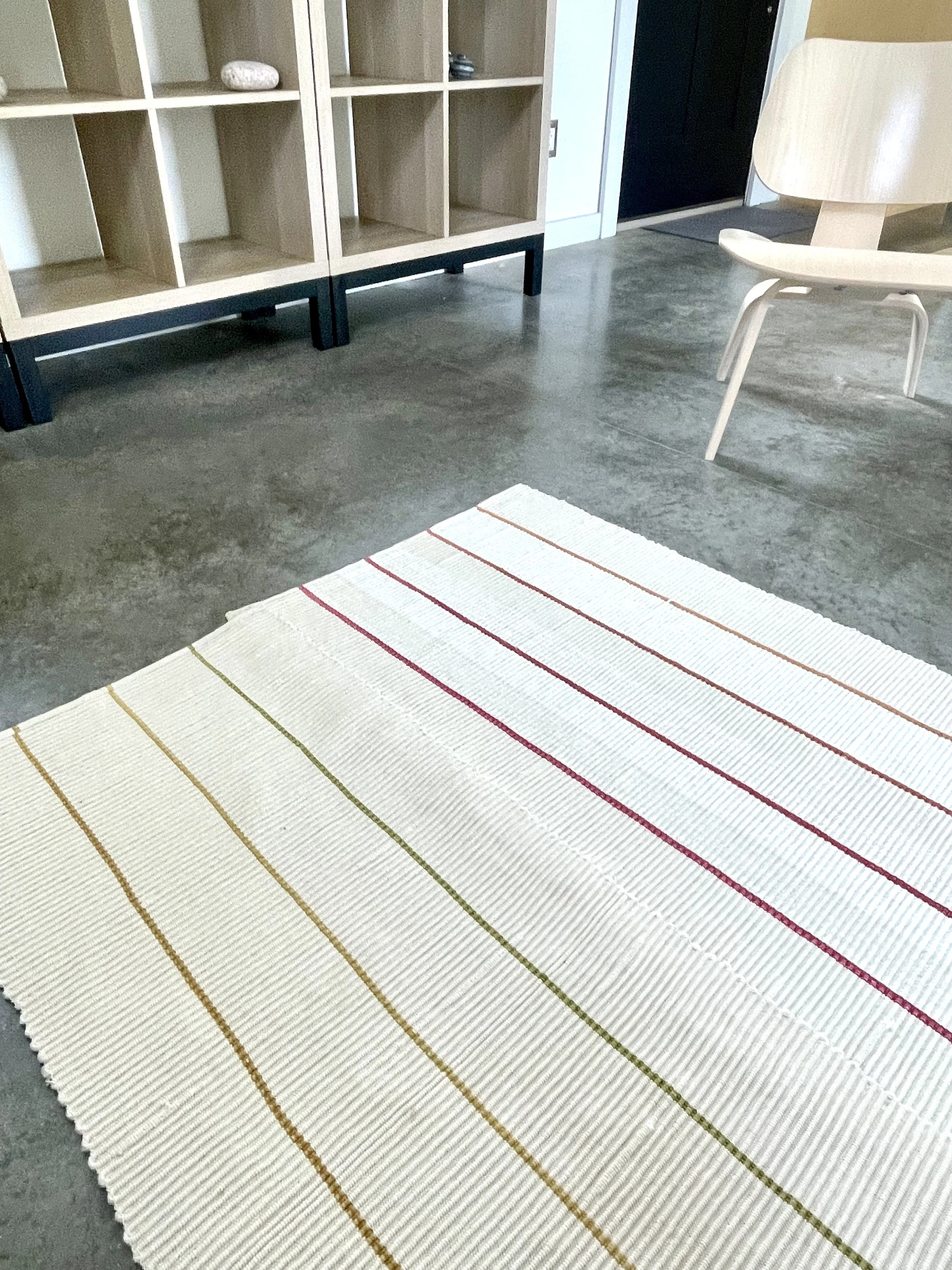 Rep weaving a multilayer rug