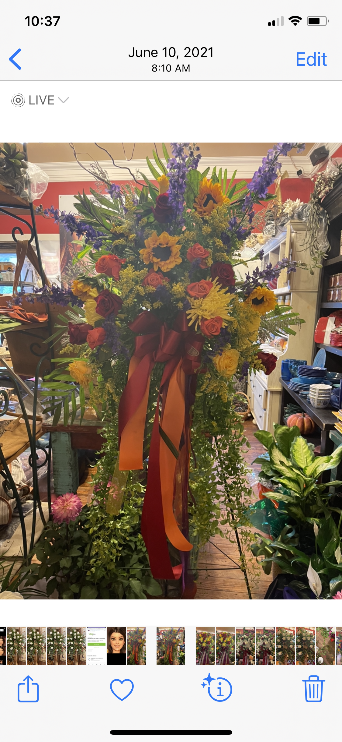 Sympathy - Wild Flower Standing Spray
