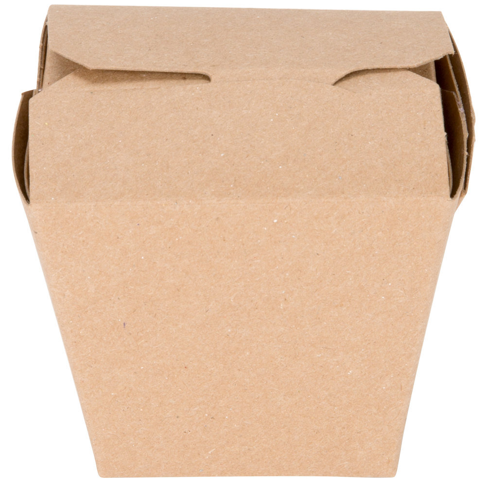 Kraft Folded Paper #1 Food Box 26 oz. - 400/Case 