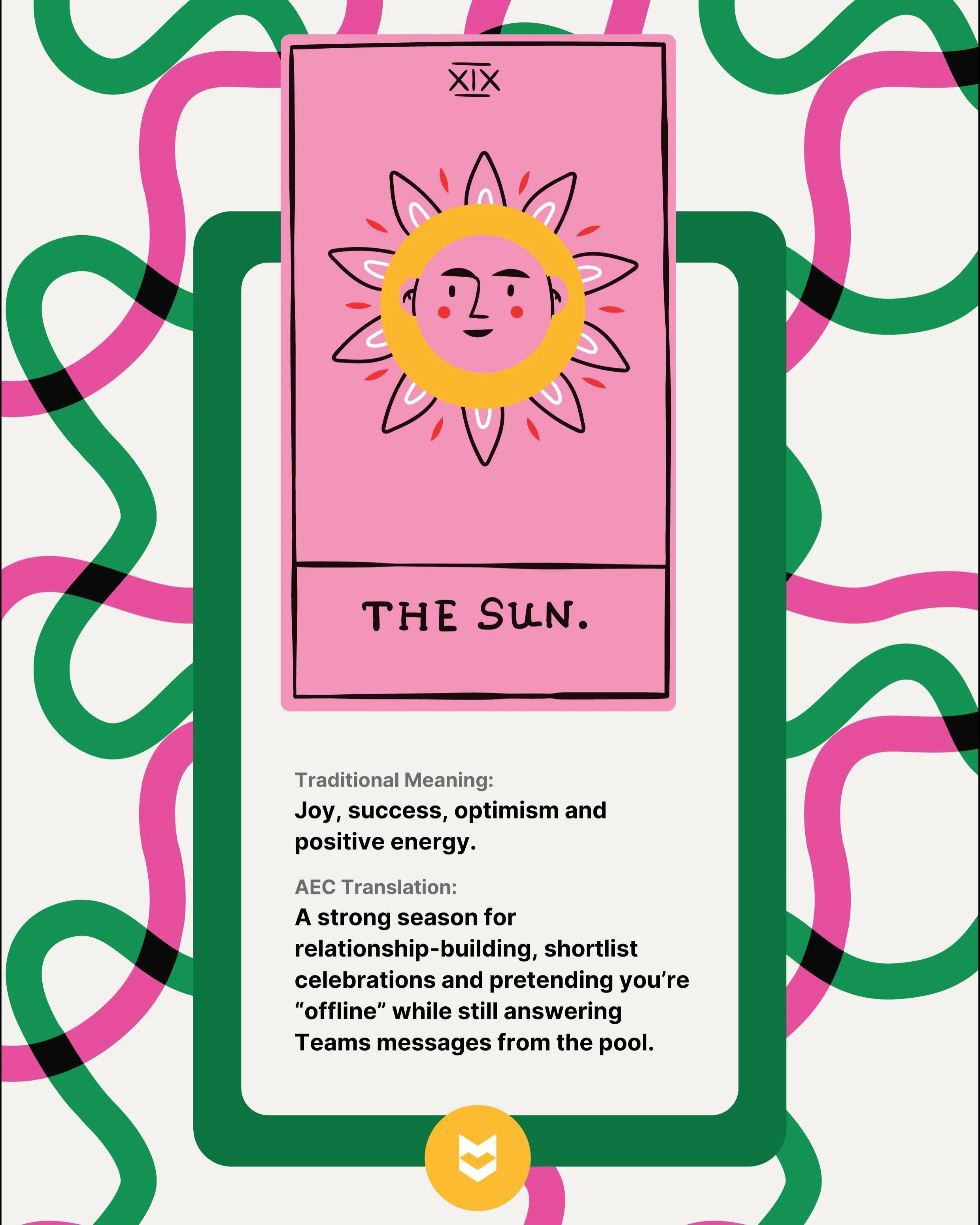 Your beginning-of-summer AEC tarot pull ☀️🔮

Less traffic. More PTO. Dangerously high confidence in &ldquo;summer Friday&rdquo; productivity. ✨