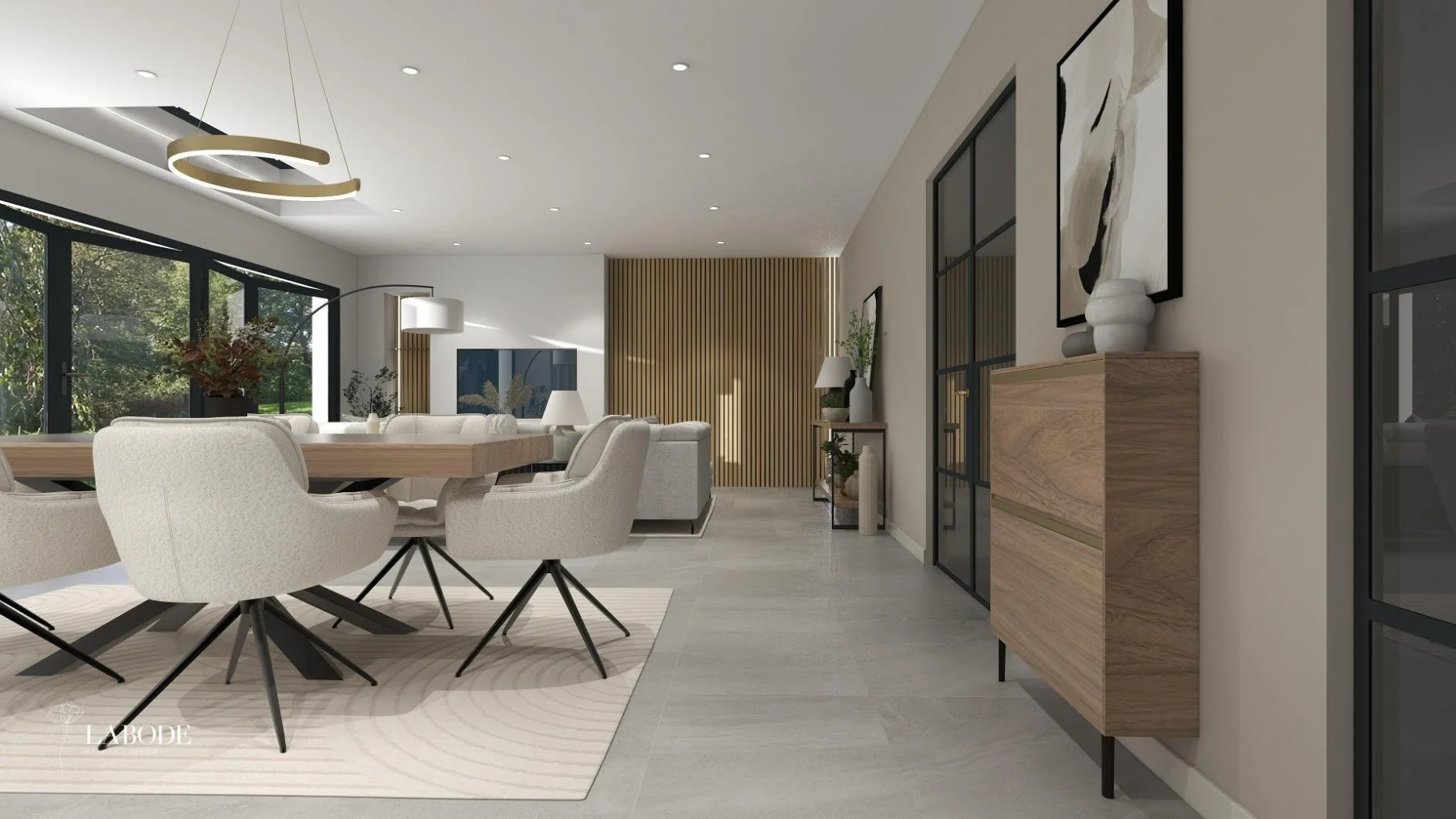 LABODE Virtual Interior Design Concept service showing 3D visualisation and spatial planning