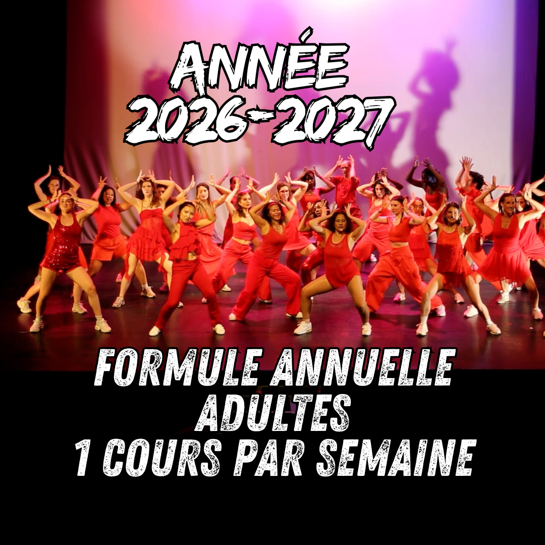 Formule annuelle Adulte 1 cours par semaine