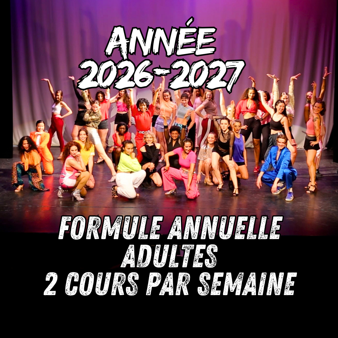 Formule annuelle Adulte 2 cours par semaine