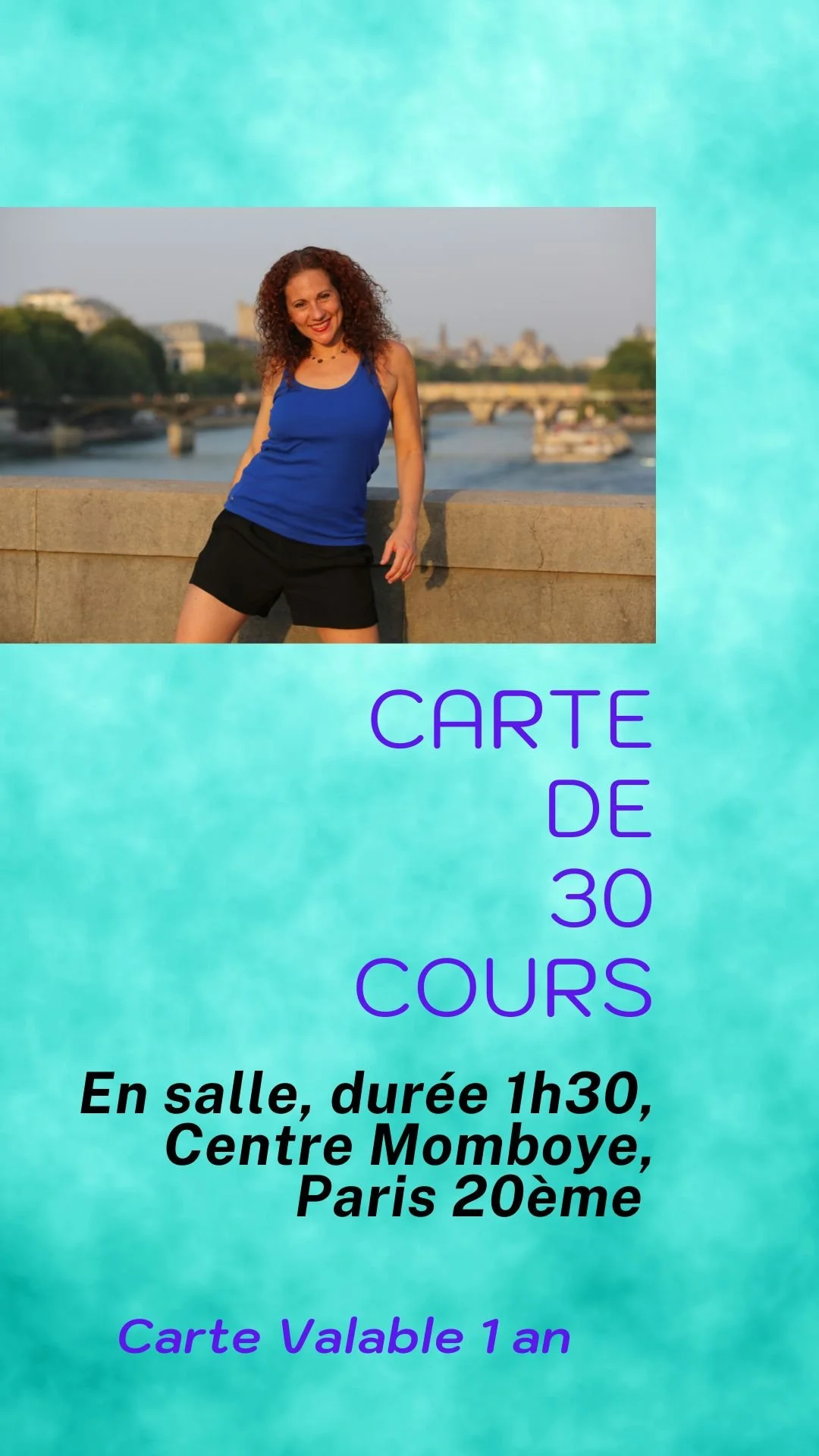 Carte de 30 cours en salle, Centre Momboye