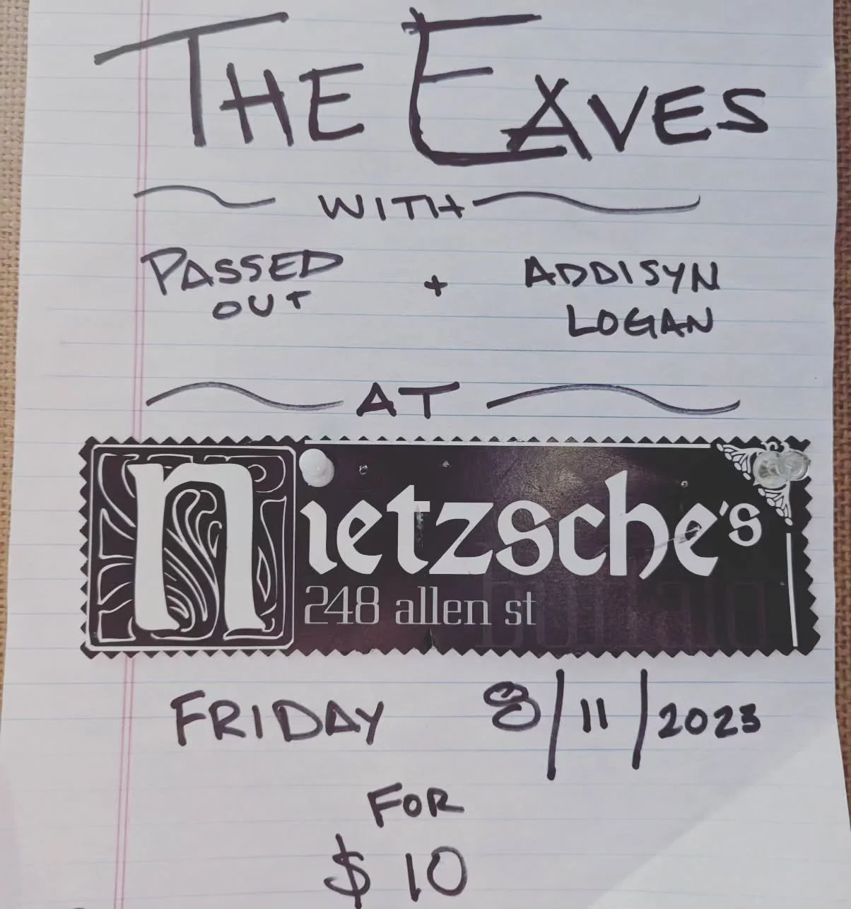 💥TONIGHT💥

W/@passedoutband
+ @addisyn.logan

Doors at 9

$10

Bring a friend
+
See you there!

💜✌️

💀⚡👁️