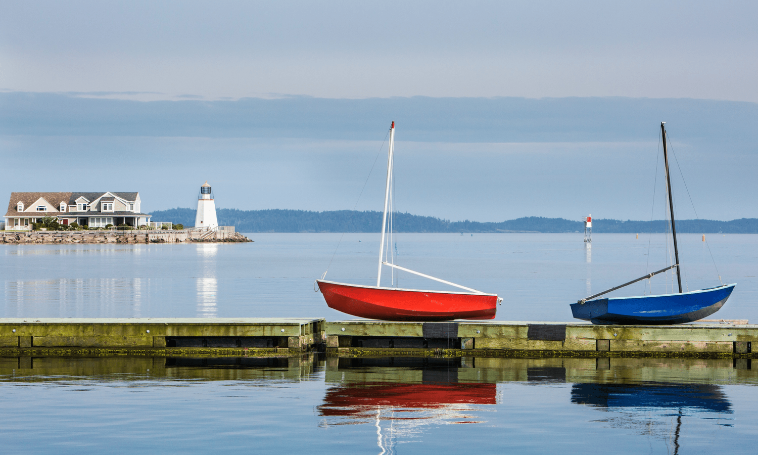 Sailboats on Passamaquoddy Bay, a short walk from Huron Place