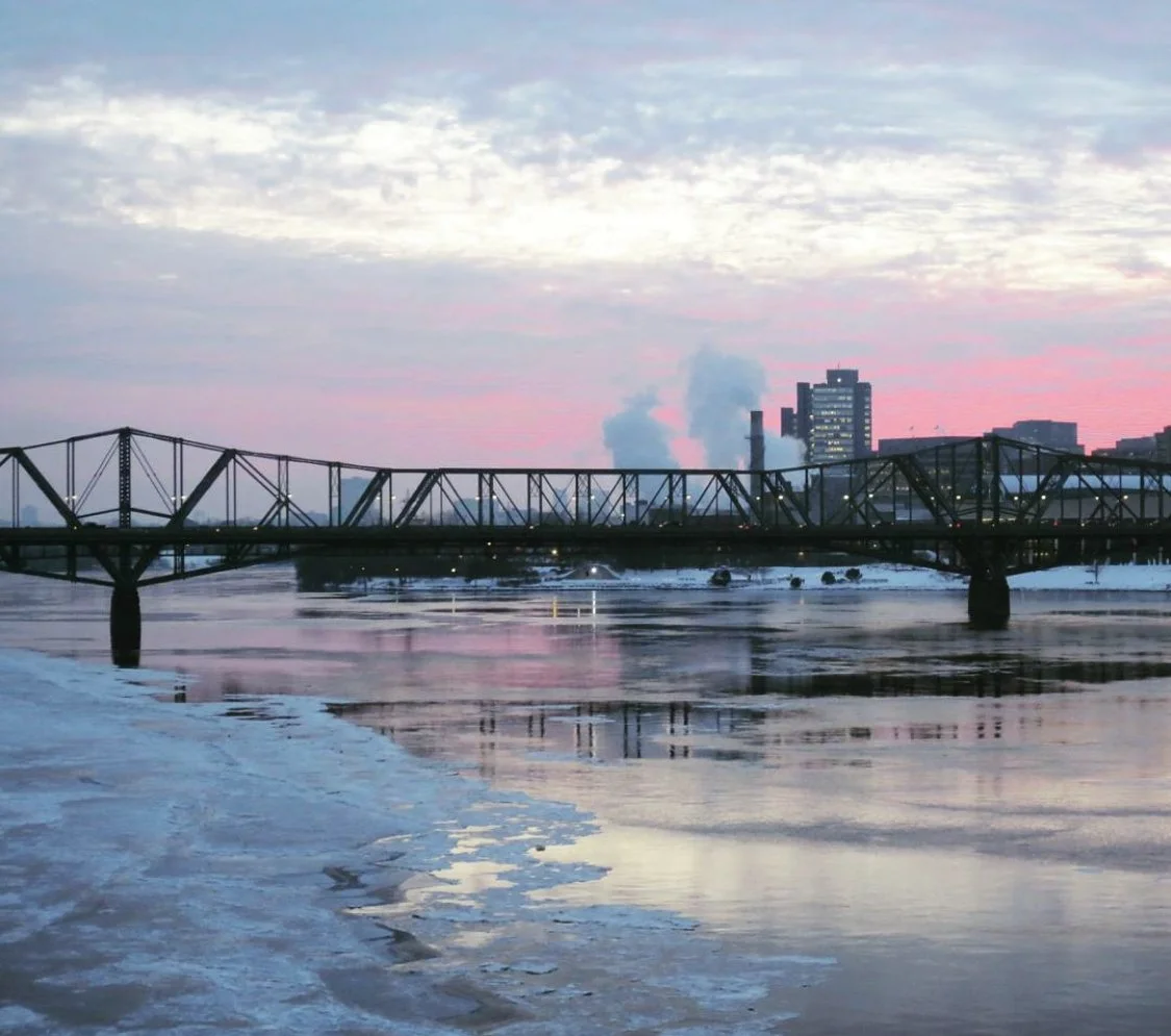 Ottawa River at sunset in winter - Ottawa date ideas winter 