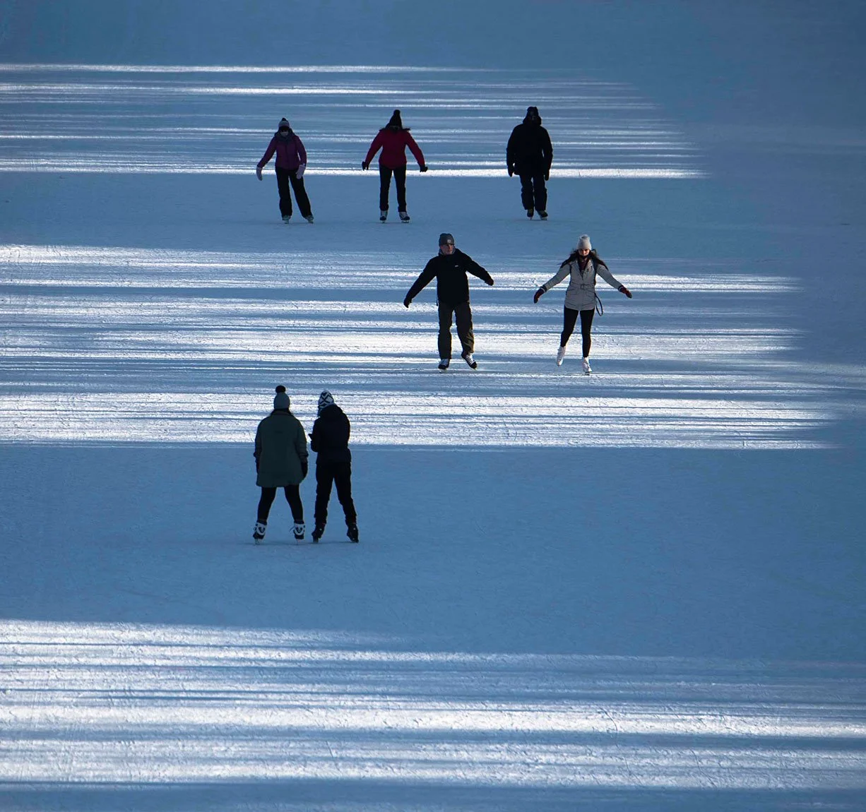 Skating on the Rideau Canal Skateway - Ottawa date ideas winter 