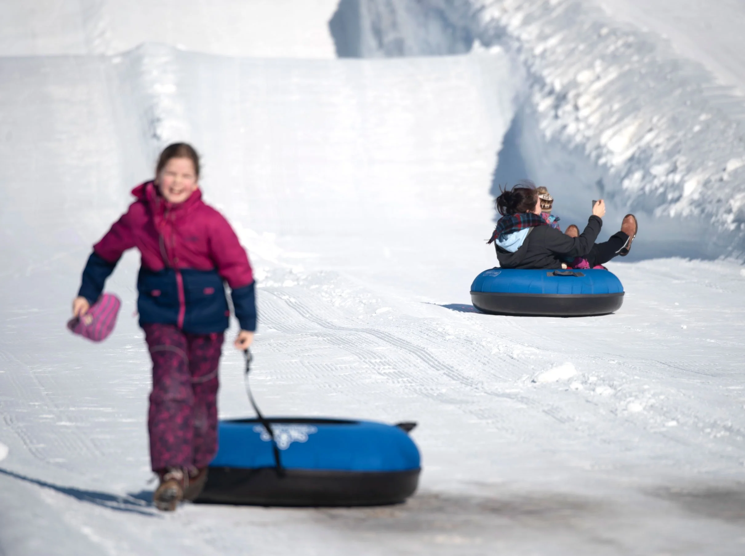 Snowtubing at the Snowflake Kingdom Jacques-Cartier Park Ottawa Winterlude