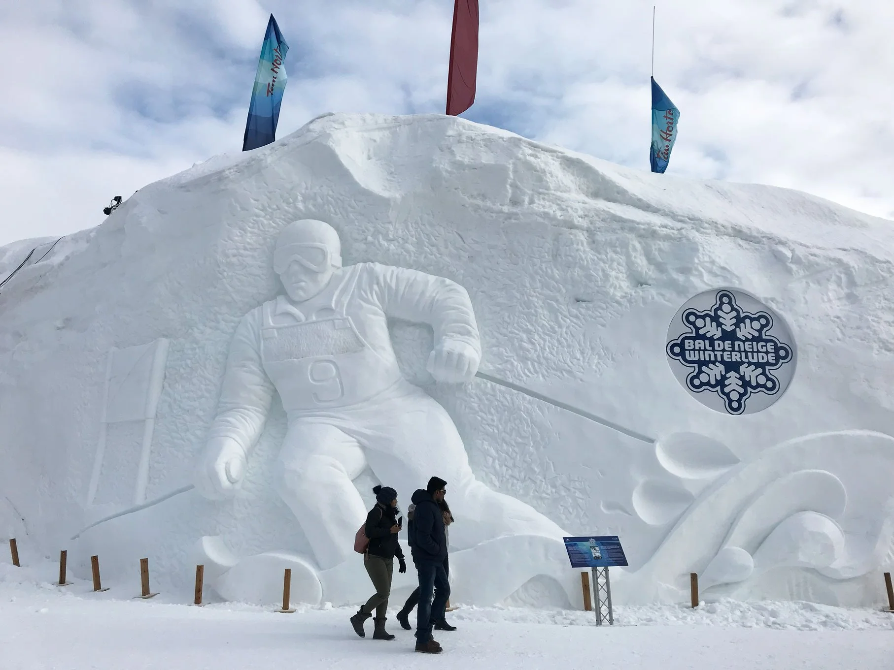 Giant snow sculpture Winterlude Ottawa
