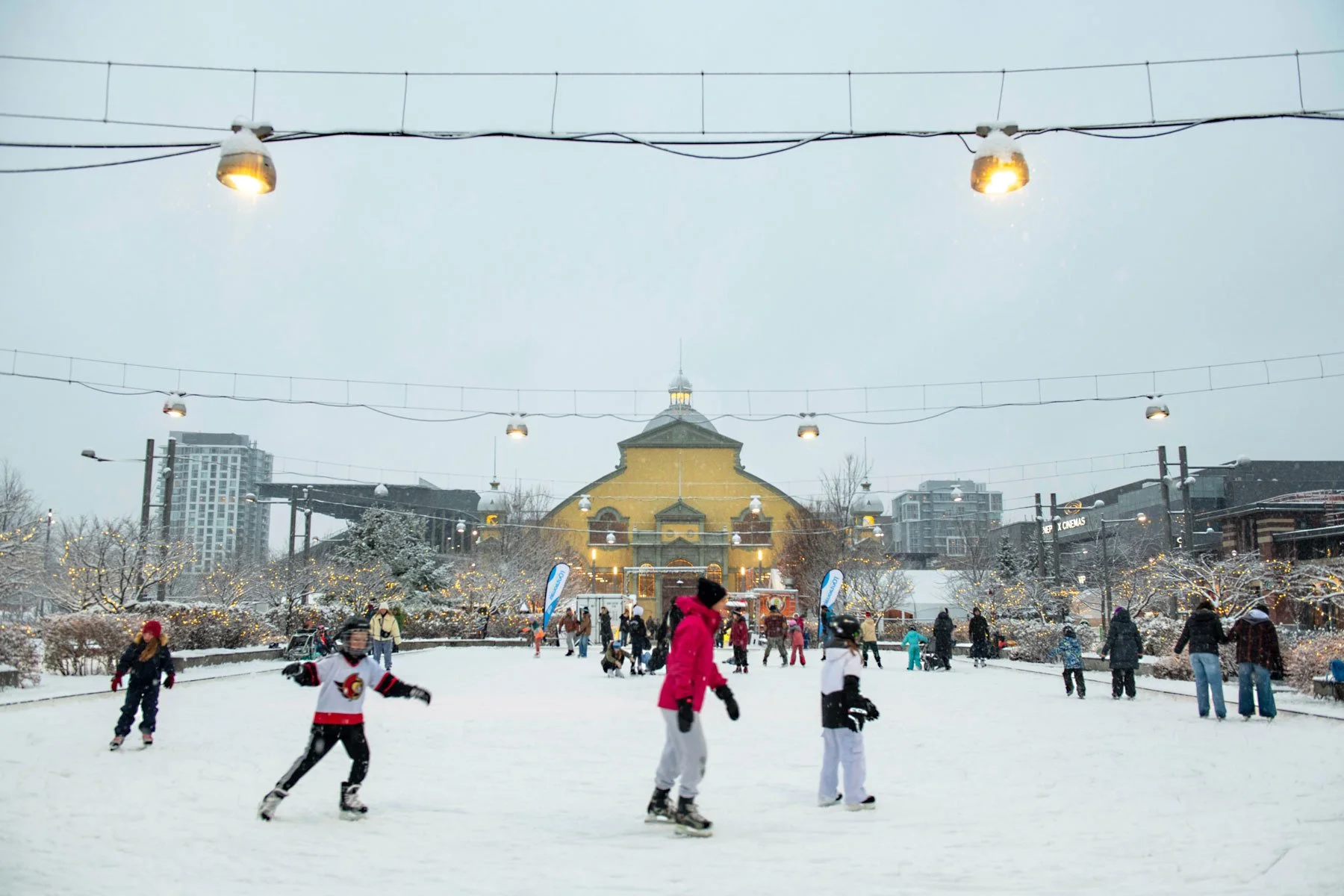 Ice skating at the Lansdowne Aberdeen Pavilion Ottawa