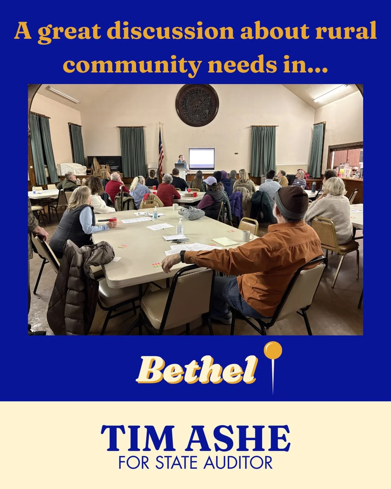 A while back I spent an evening listening to these Bethel residents identify their community&rsquo;s needs and figure out how to meet them. Rural community vitality is one of my priorities so I&rsquo;m grateful for everything they shared. #bethelverm