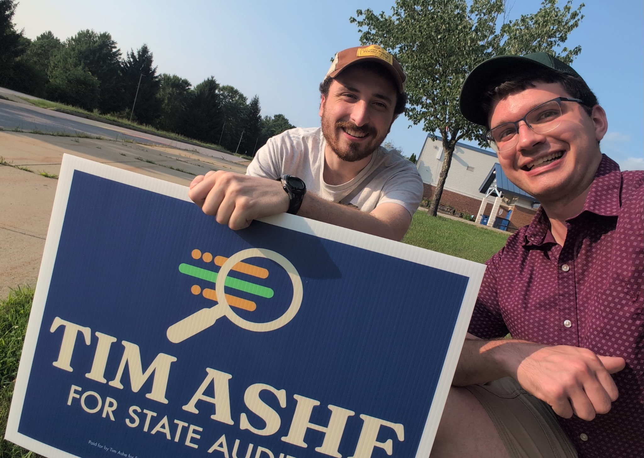 Team Tim hard at work readying for tomorrow, Primary Day.
