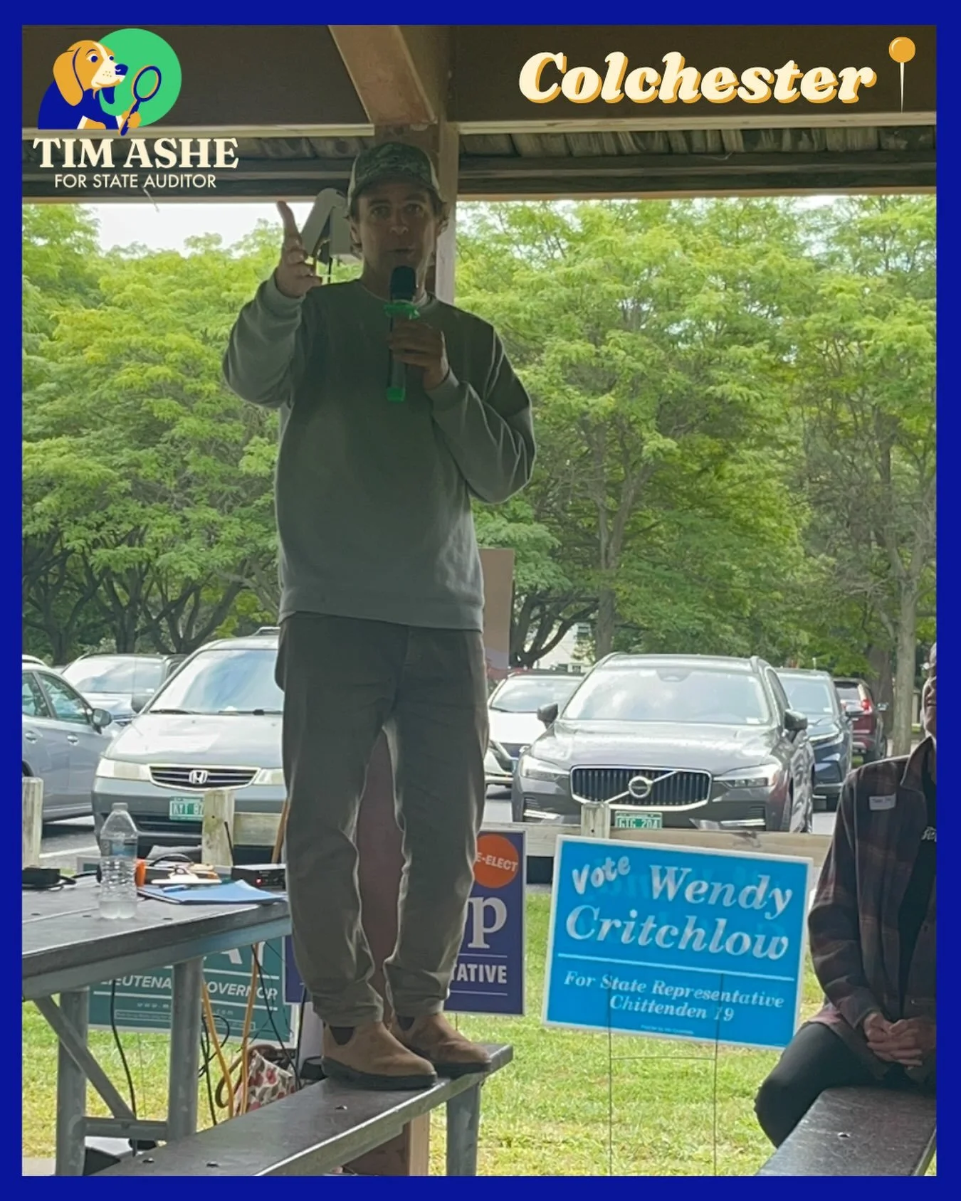 Thanks to all the Colchester residents who joined at Airport Park last night. My message was simple - Vermont government must do better by working class Vermonters.