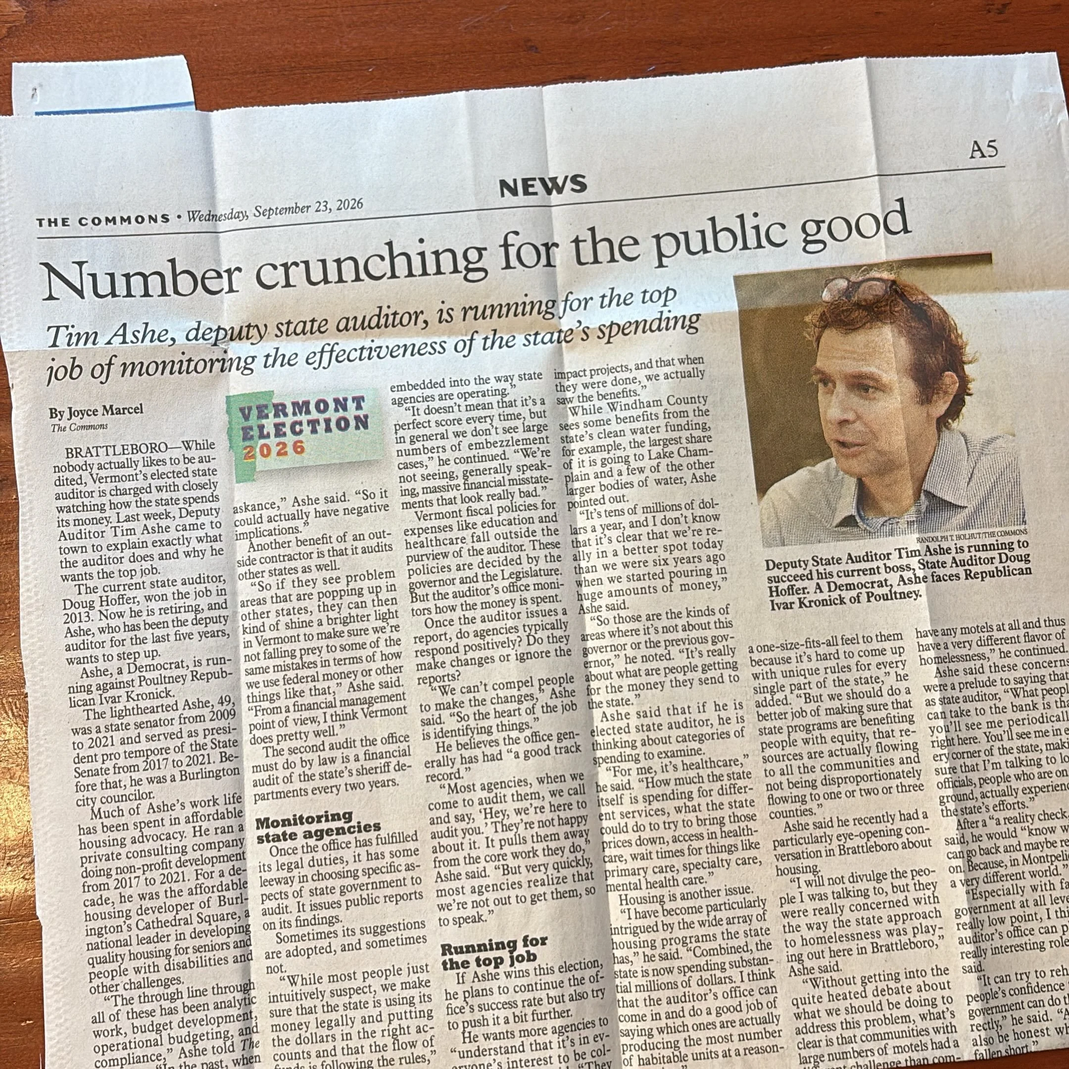 Thanks to Obie (former Speaker Obuchowski) for mailing me this clipping. Still a thrill to get a newspaper mention in the mail.