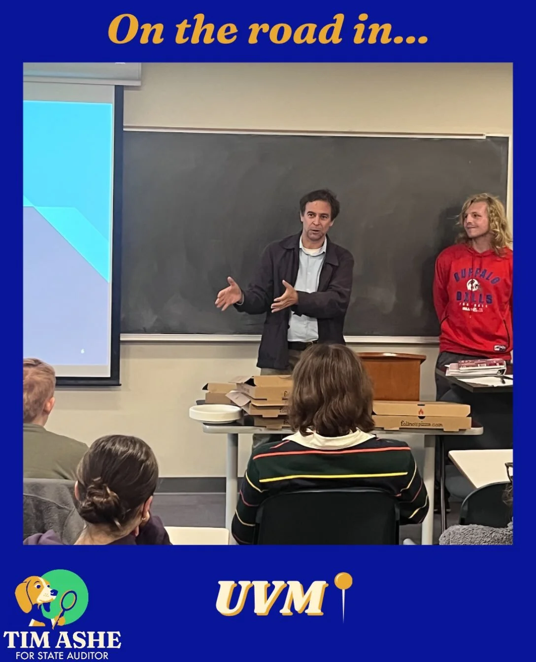 Spoke with a group of highly motivated UVM students last night. As always, I learned more from them than they did from me!
