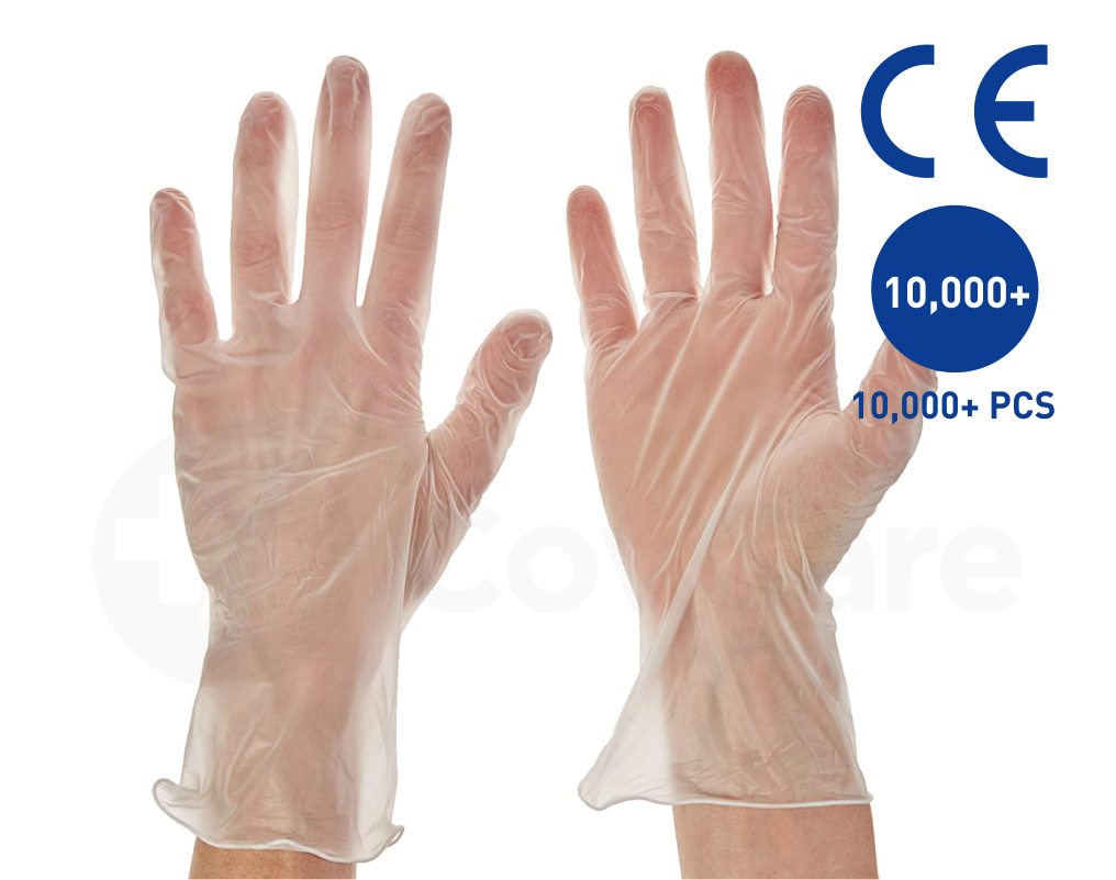 [Pack of 10,000] Clear Disposable Gloves Wholesale Clear Gloves
