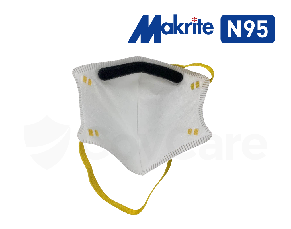 [Pack of 5] NIOSH Certified, Makrite Sekura N95 Face Masks