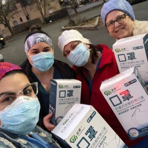 CovCare Employees delivering shipments of PPE to Donate to Hospitals in New York.