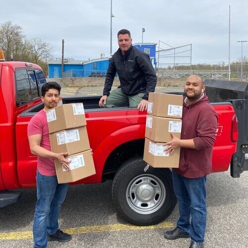 CovCare Employees delivering shipments of PPE to Donate to Hospitals in New York.