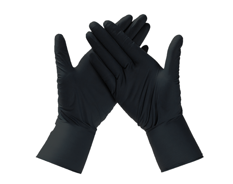 Nitrile Black Examination Gloves         As Low As:    $0.25/glove