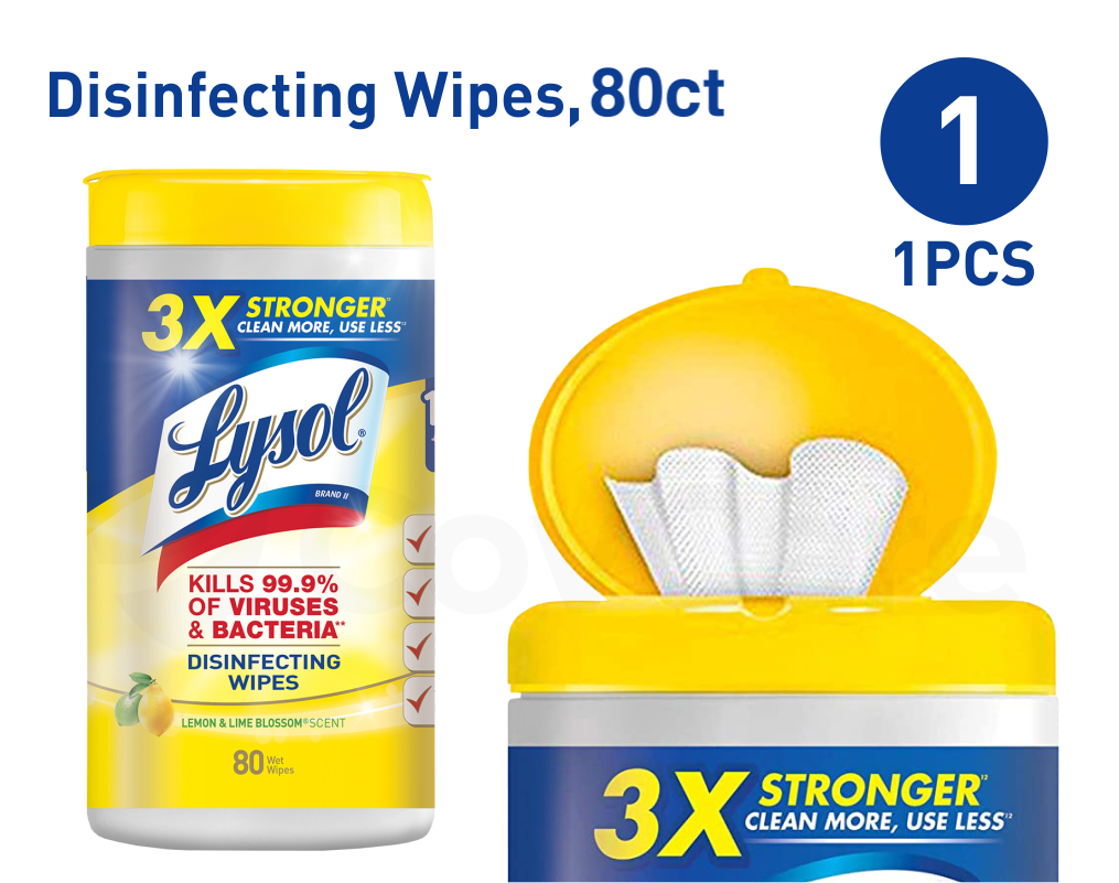 [Pack of 1] Lysol® Disinfecting Wipes, 80 ct