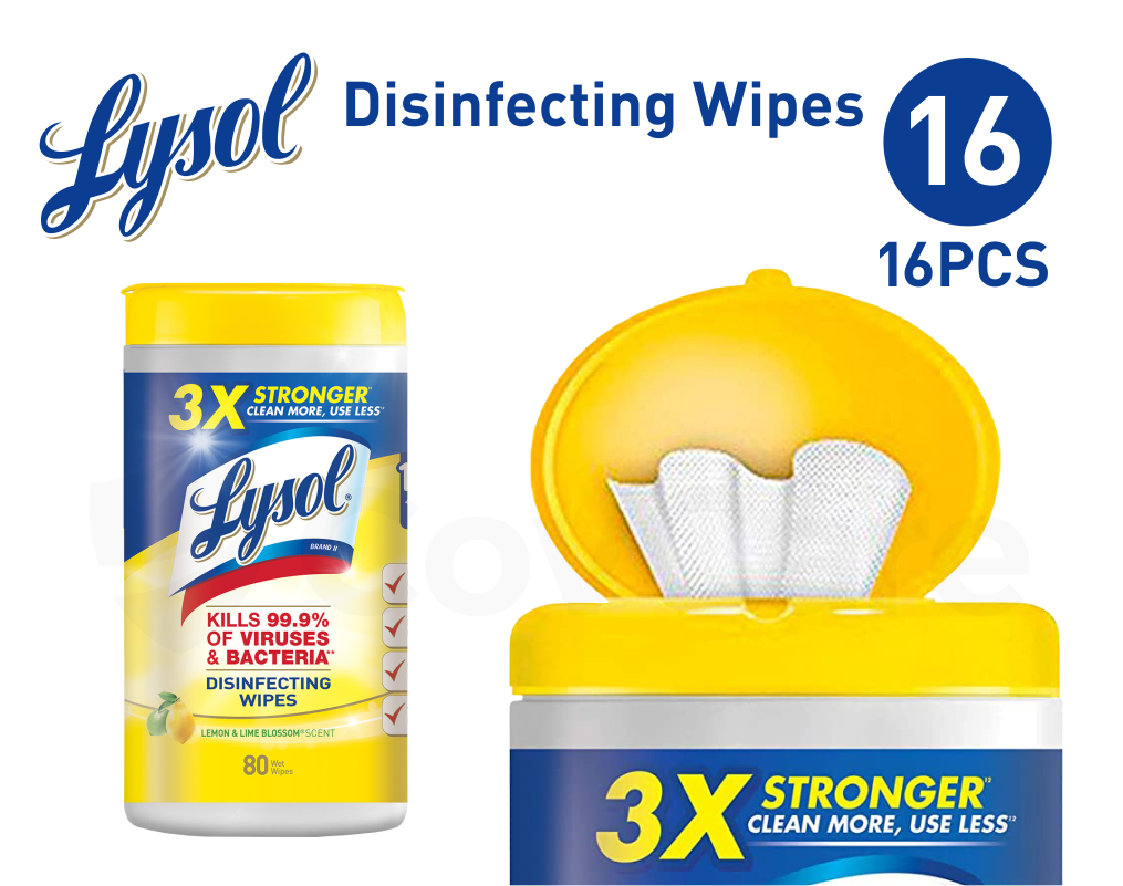 [Pack of 16] Lysol® Disinfecting Wipes, 80 ct