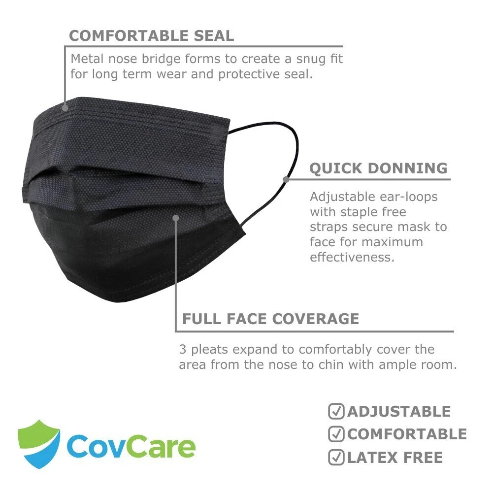 Buy Black Medical Masks Black Surgical Masks For Sale Black