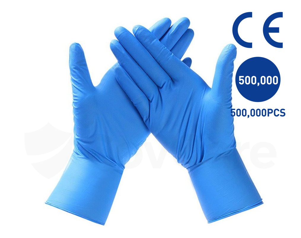 Blue Industrial Nitrile Gloves Disposable Nitrile Gloves