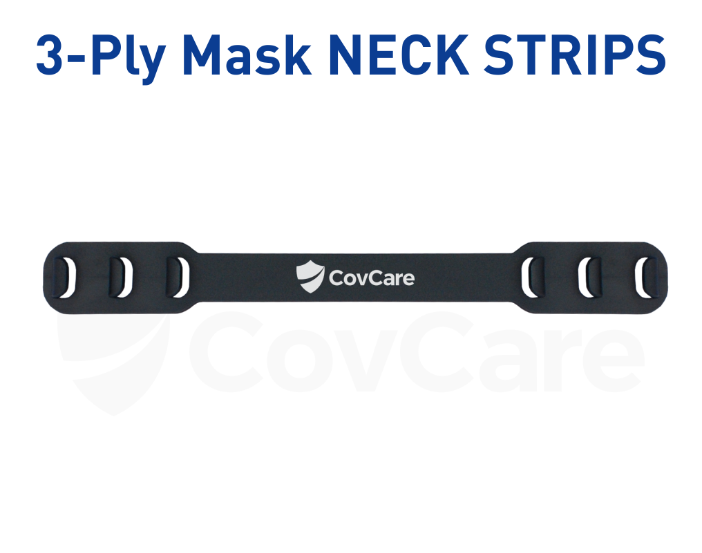 [Pack of 100] 3Ply Mask Neck Strips