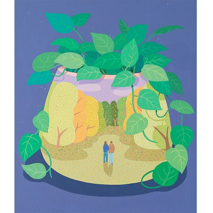 A Quiet Walk | 53x45.5cm | acrylic on canvas
2024