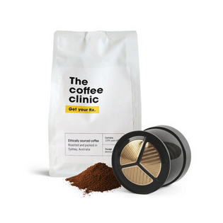 Gold filter and ground coffee kit
