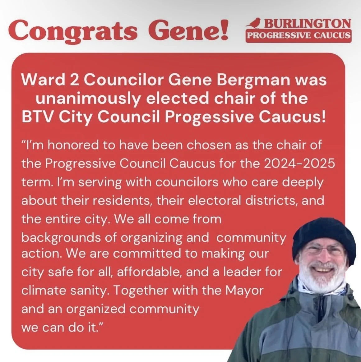congrats gene!