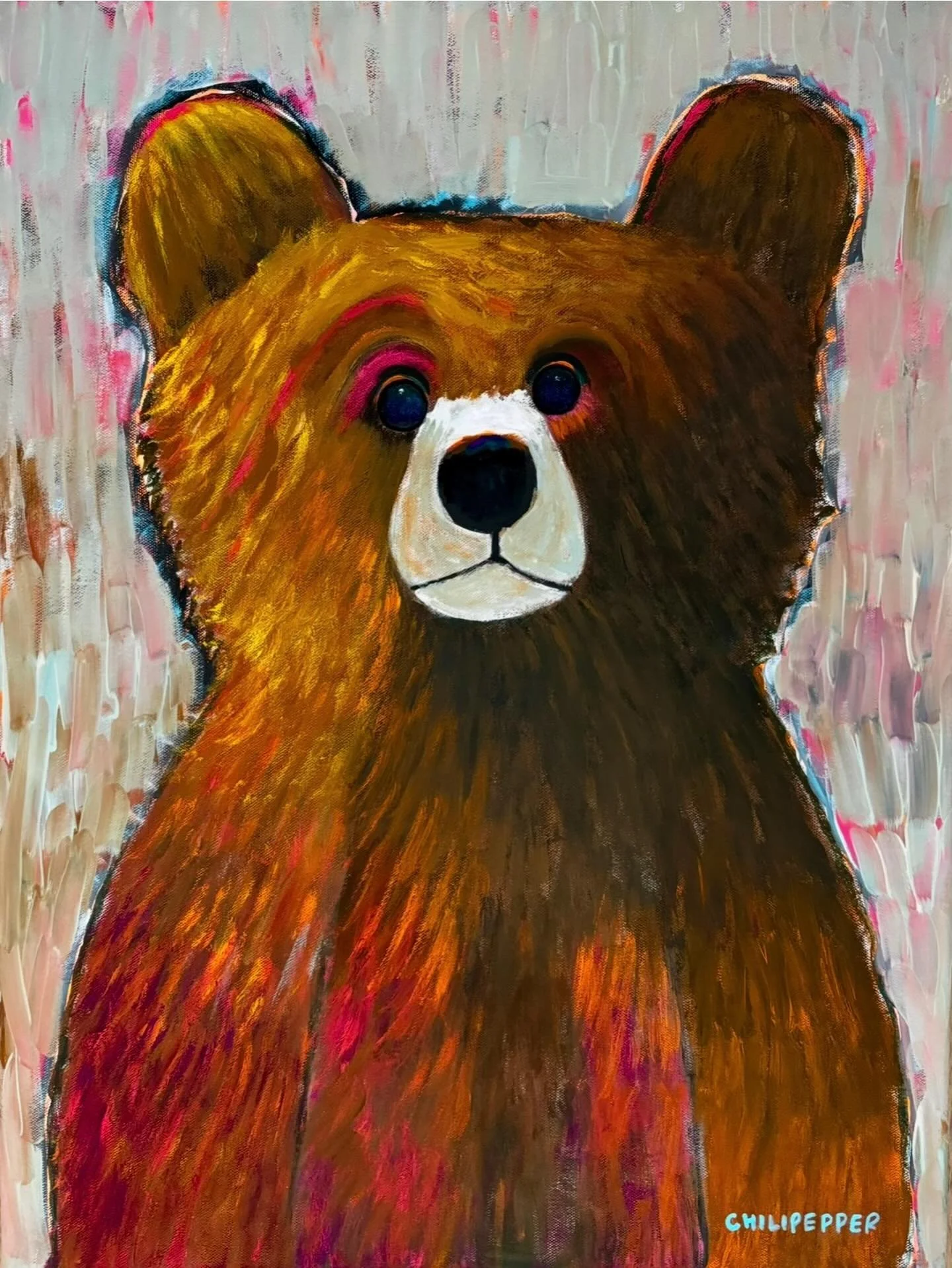 Love looks like this 🐻💙

#valentinesday
#bearart
#originalart
#artgift
