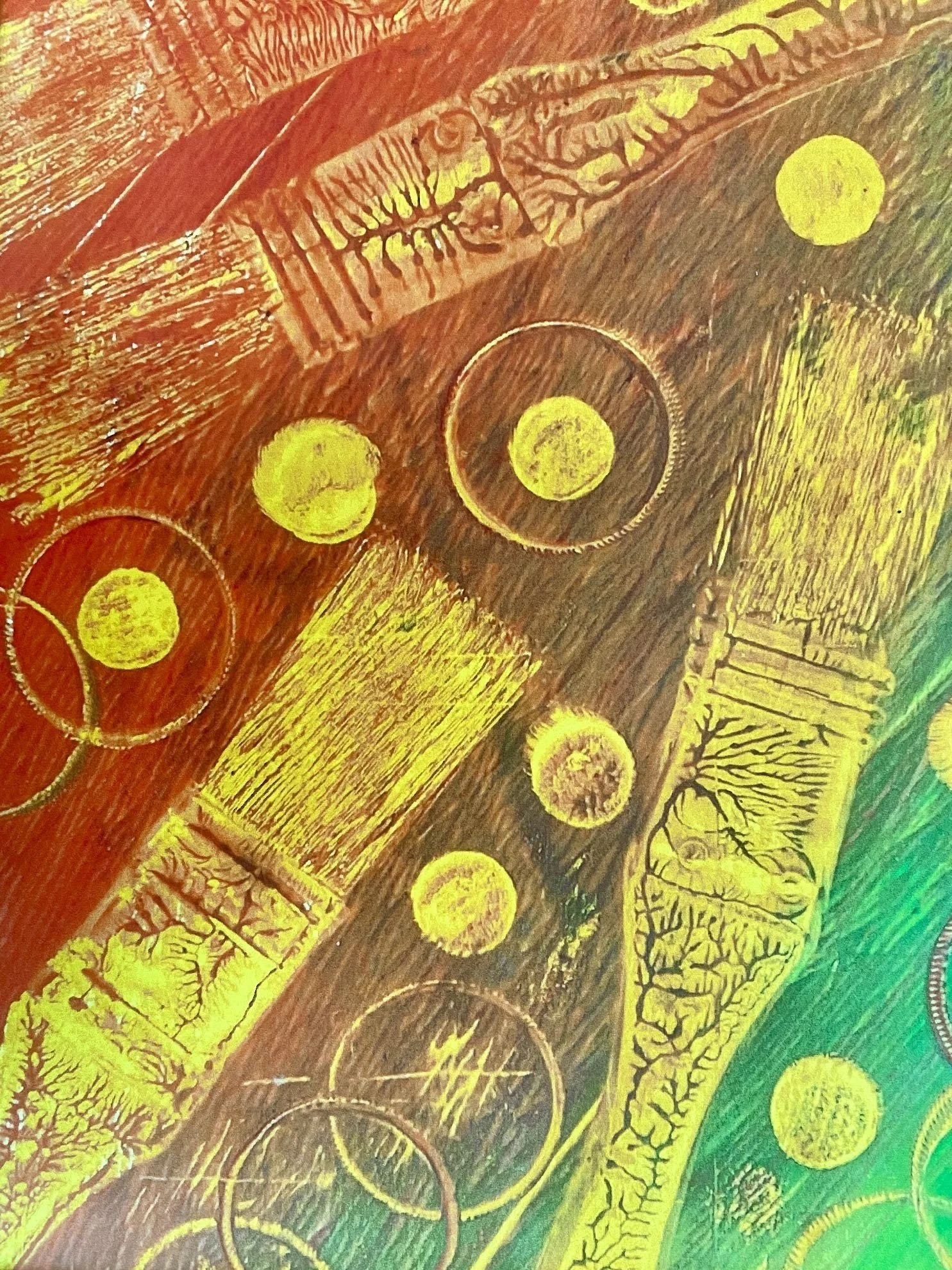 GELLI PRINT: PAINT THE TOWN RED   © 2024 A. SANCHEZ