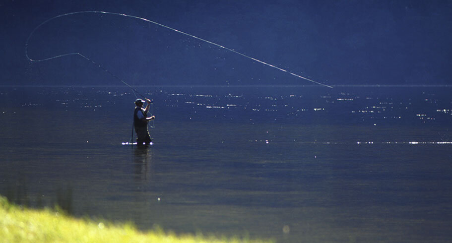 Fly fishing, Fiordland Lodge