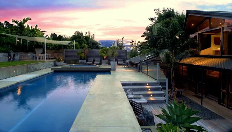 Pool, Sacred Space Villa, Eagles Nest luxury lodge, NZ