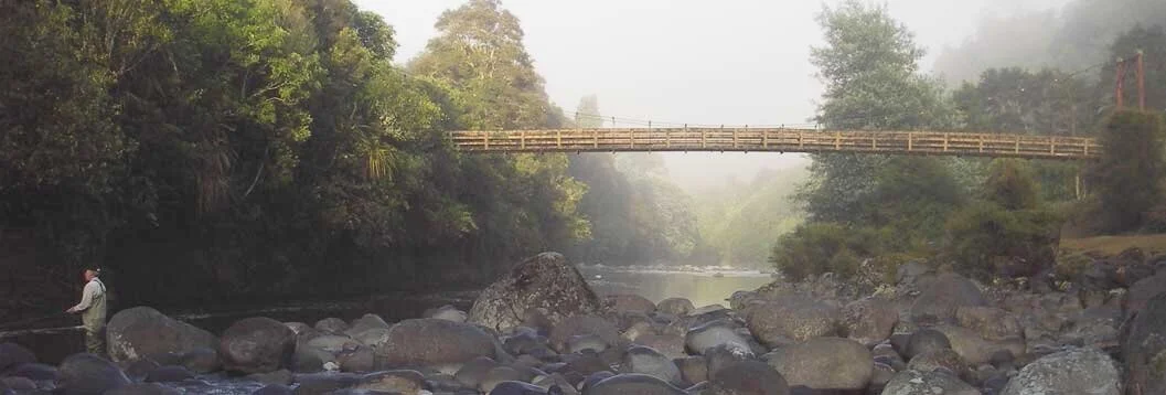 Fly fishing, Tui Lodge, Turangi